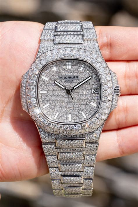 patek philippe nautilus numerals|Patek Philippe Nautilus with diamonds.